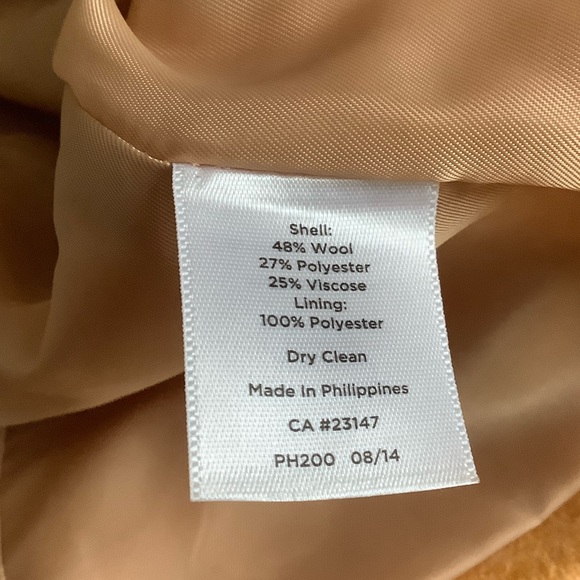 Talbots wool blend yellow blazer, size 8P - Picture 12 of 12